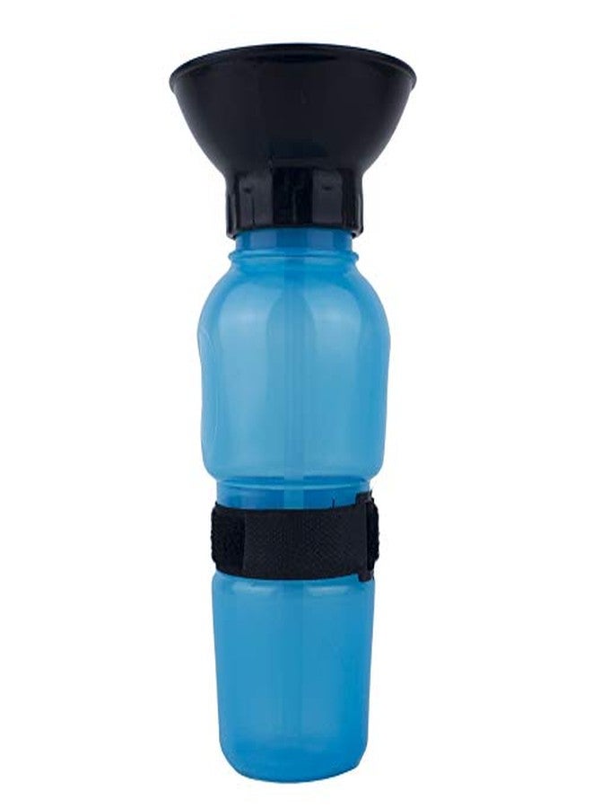 GETHOME Dog Water Bowl Bottle Sipper Portable Aqua Dog Travel Water Bottle Bowl 18-oz Dog Bottle Auto Dog Mug for Pets (500ml Blue, Black) - Image 3
